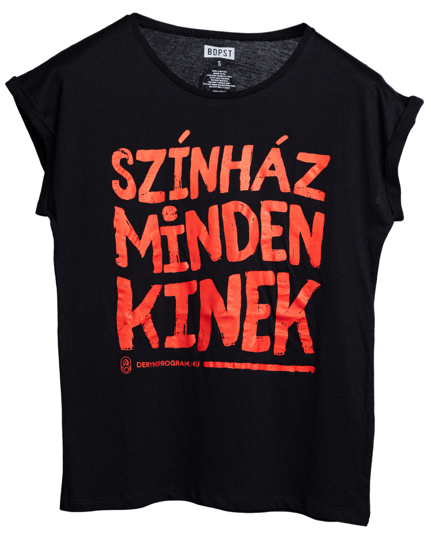 Színház mindenkinek fekete női póló