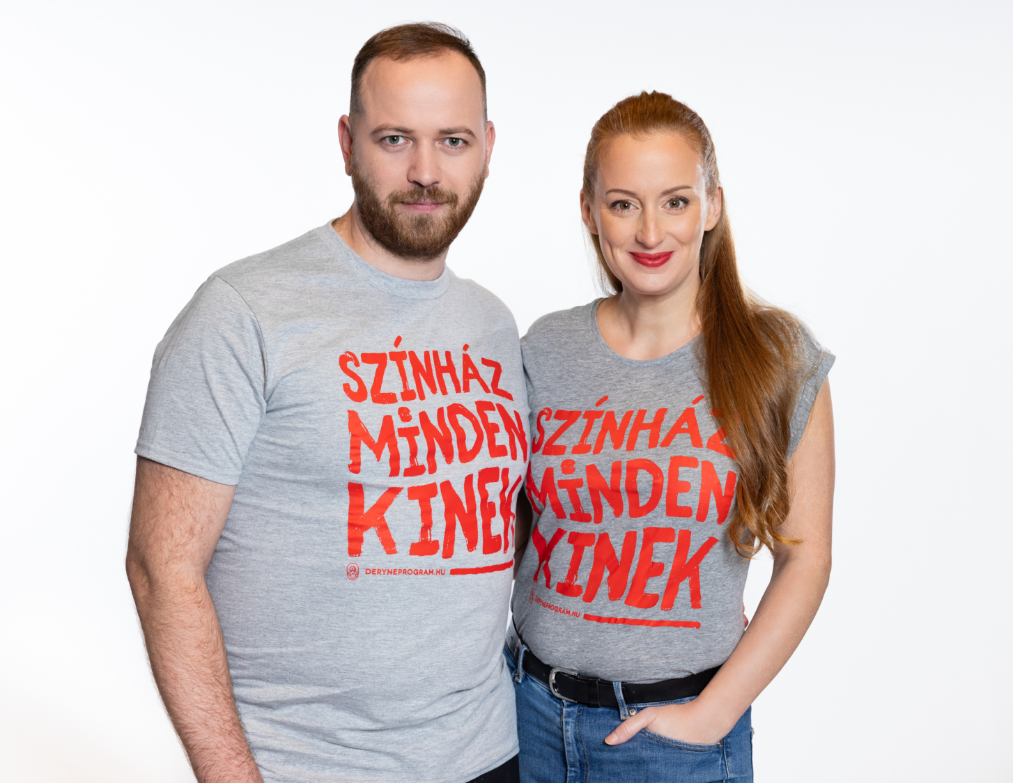 Színház mindenkinek szürke férfi póló
